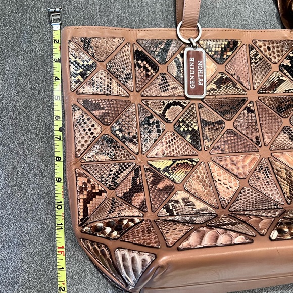 Genuine Python Snake Skin XL Tote - Picture 5 of 10